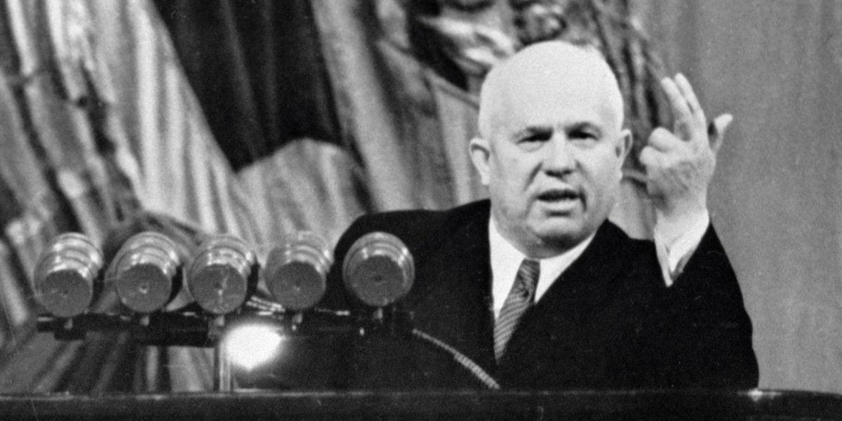 Виступ Микити Хрущова під час XX з'їзду КПРС, 25 лютого 1956 року (Фото: PD)