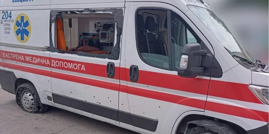 На Херсонщине россияне атаковали авто скорой помощи, двое врачей в состоянии средней тяжести