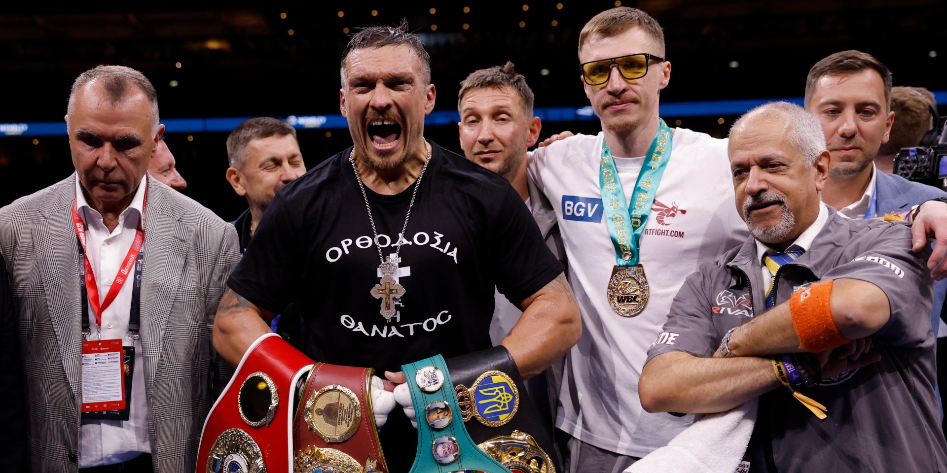 Бой Усик-Дюбуа &mdash; в титрах к трансляции написали, что Крым &mdash; это Украина / NV