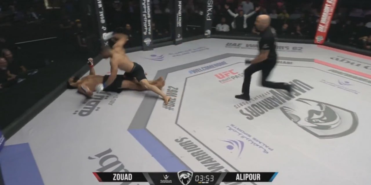 В Абу-Даби бойца MMA жестко нокаутировали (Фото: Скриншот с трансляции)