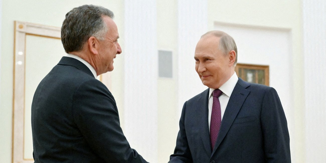 Russian dictator Vladimir Putin at the meetin with the U.S. President special envoy Steve Witkoff (Photo: Sputnik/Kristina Kormilitsyna/Pool via REUTERS)