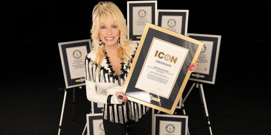 Доллі Партон отримала титул ікони Книги рекордів Гіннеса (Фото: Guinness World Records)