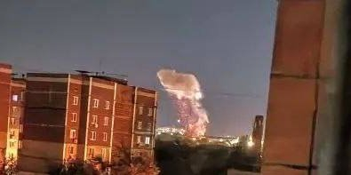 Explosion in an occupied Donetsk overnight on Aug. 18 (Photo: Exilenova+/Telegram)