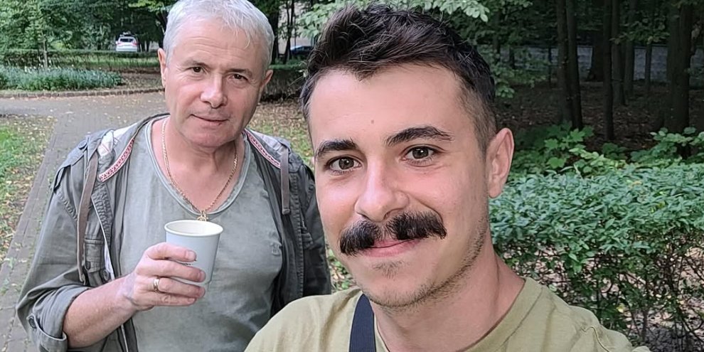 Ярослав Грубич лікується після того, як втратив руку на фронті (Фото: Facebook Костянтин Грубич)