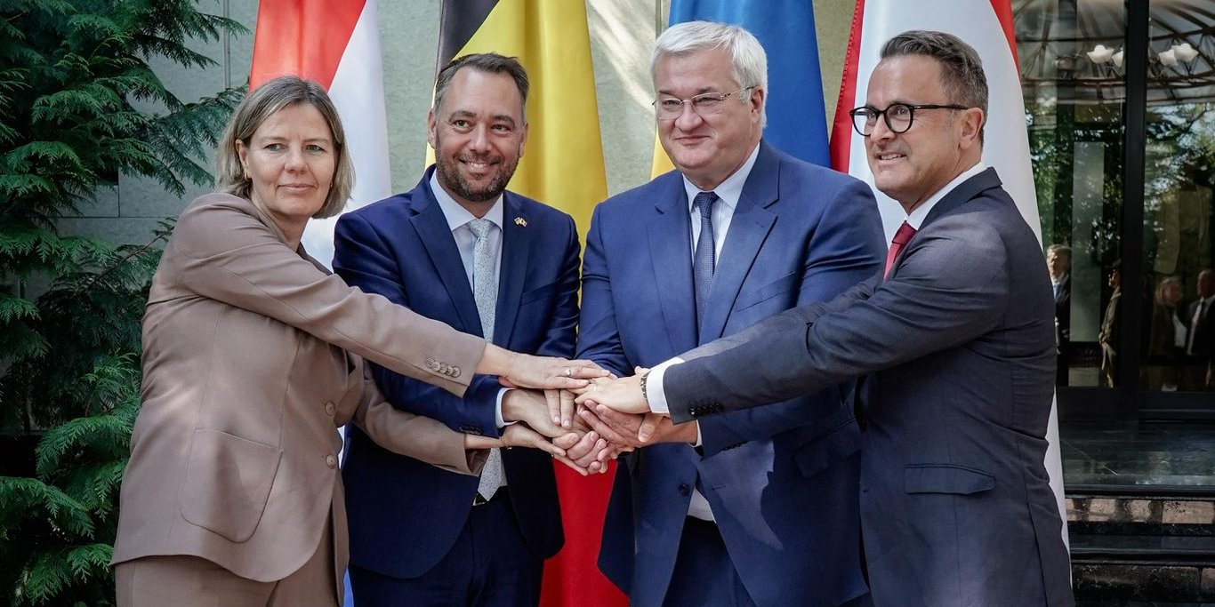 Top diplomats from Belgium, the Netherlands, and Luxembourg gathered in Odesa today and met with Ukrainian Foreign Minister Andriy Sybiha (Photo: Andriy Sybiha / Х)