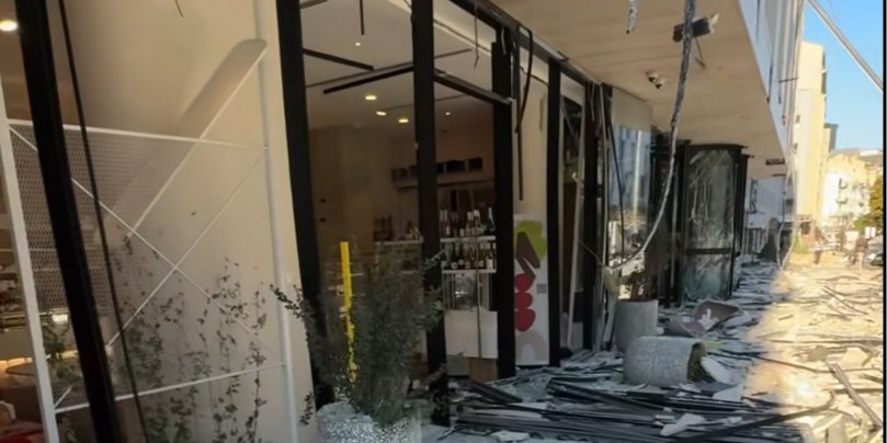 28 серпня Росія завдала чергового удару по столиці різними видами озброєння (Фото: Скрін відео з Facebook-сторінки Станіслава Завертайло)