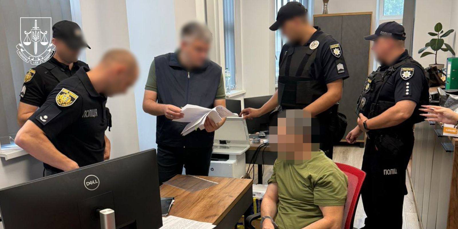 The suspect during processing (Photo: Prosecutor General's Office/Telegram)