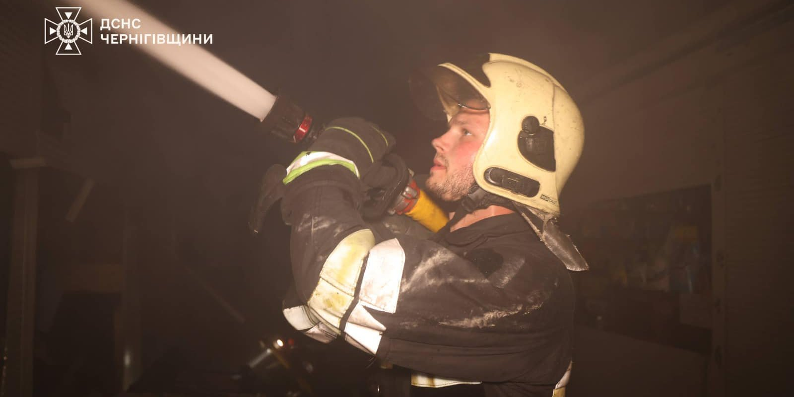 c\Critical infrastructure facility was targeted in Russian drone attack on Nizhyn, Chernihiv Oblast, (Photo: SES)