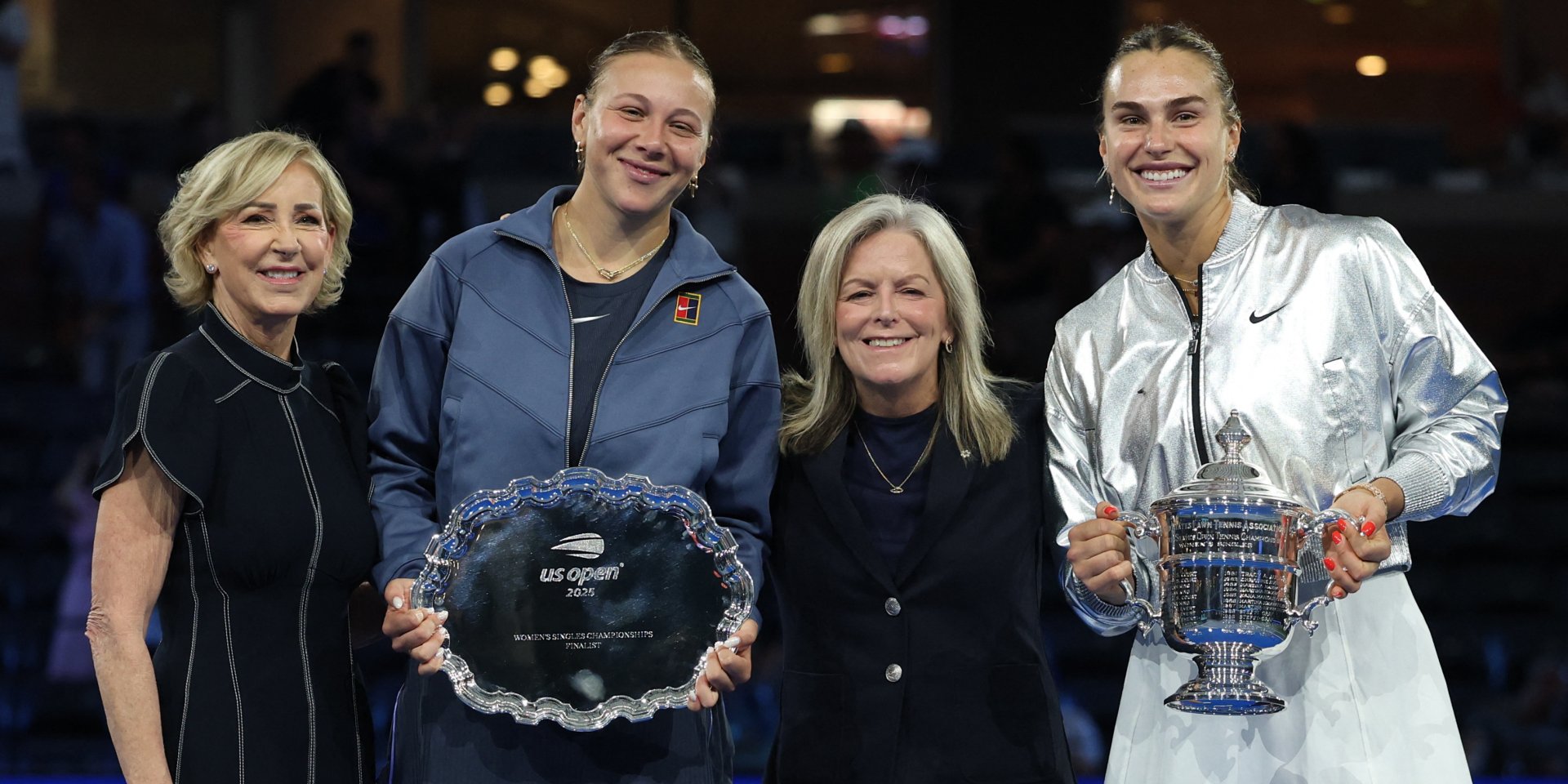 Аманда Анісімова та Аріна Соболенко зіграли у фіналі US Open (Фото: REUTERS/Mike Segar)