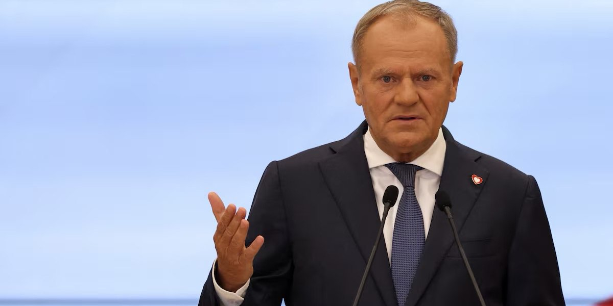 Polish Prime Minister comments on nighttime attack by Russian drones (Photo: REUTERS/Kuba Stezycki)
