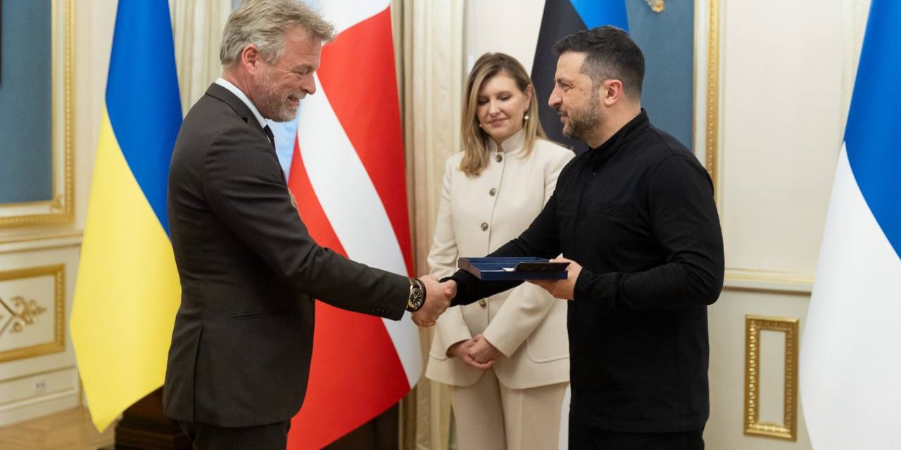 Мартин Бо Тенберг, Елена Зеленская и Владимир Зеленский (Фото: Елена Зеленская/Telegram)