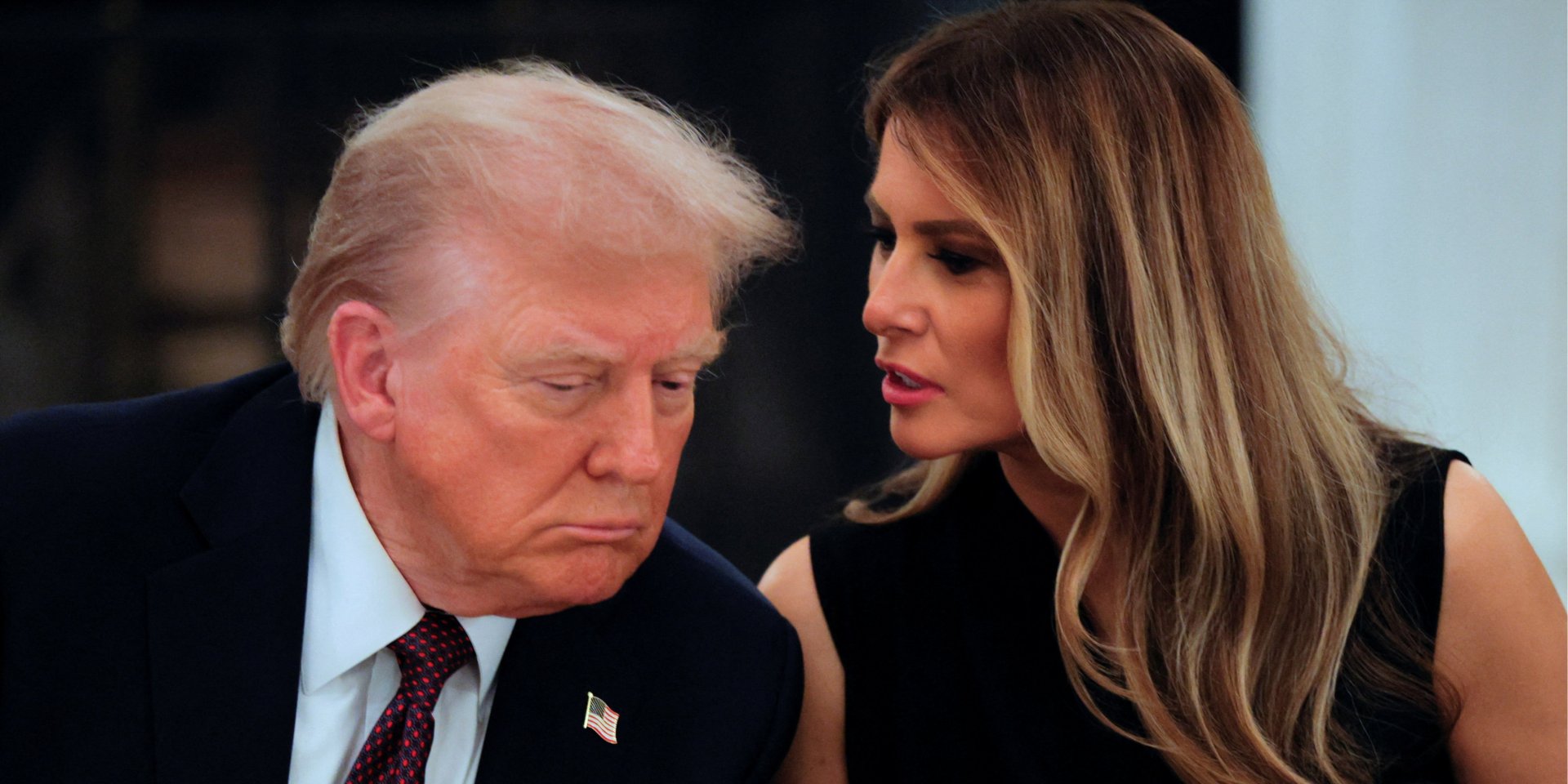Дональд і Меланія Трамп під час зустрічі з лідерами технологічних компаній 4 вересня (Фото: REUTERS/Brian Snyder)