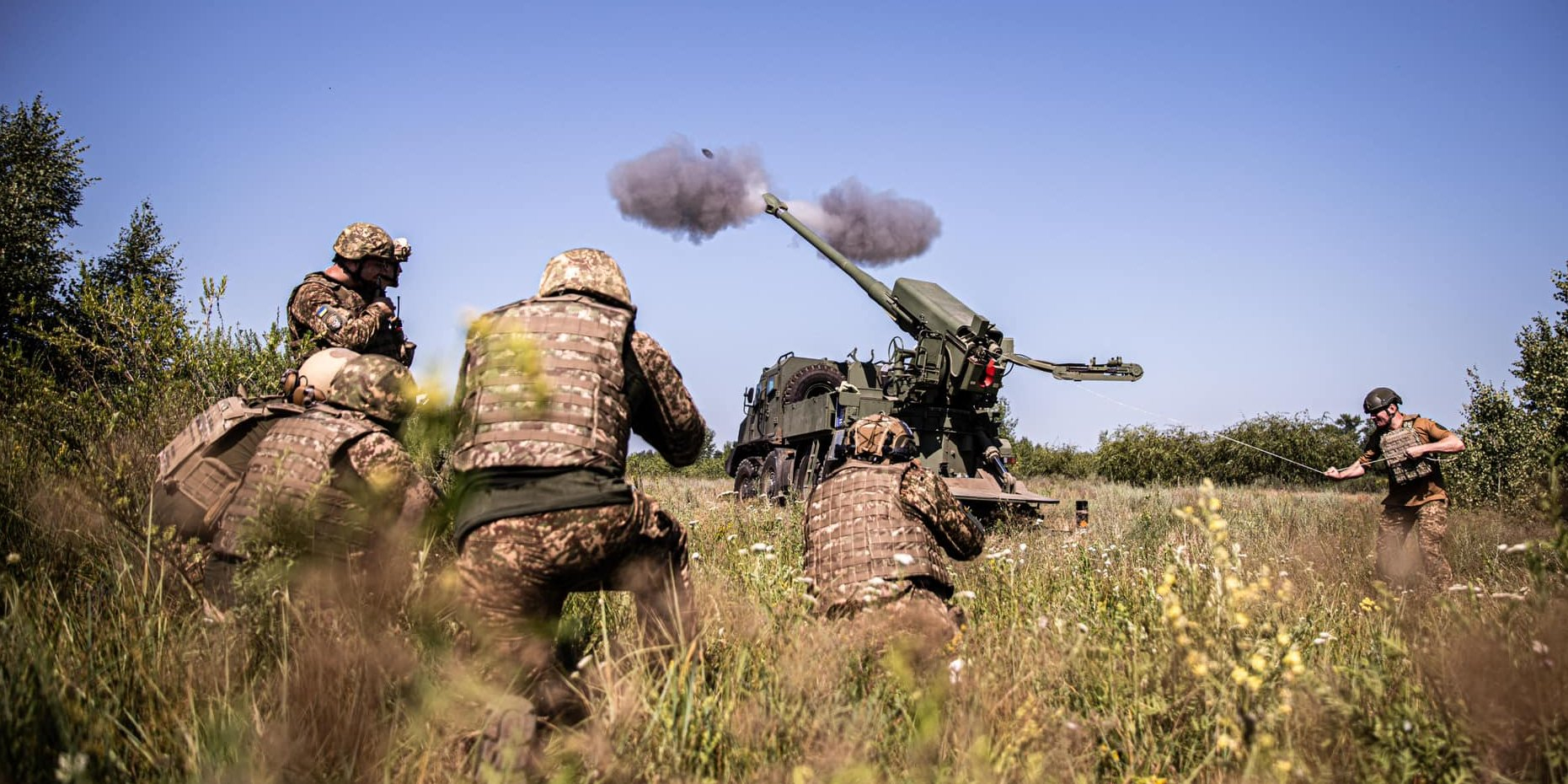 Fire on enemy positions by artillerymen of the Separate Artillery Brigade of the National Guard of Ukraine (Photo: Separate Artillery Brigade of the National Guard of Ukraine /Facebook)