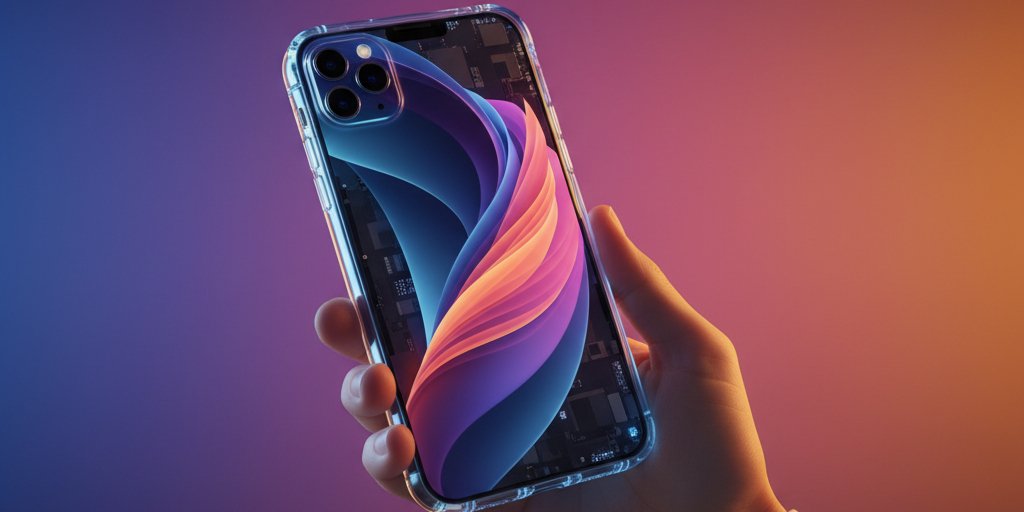 Как может выглядеть стеклянный iPhone (Фото: Nano Banana)