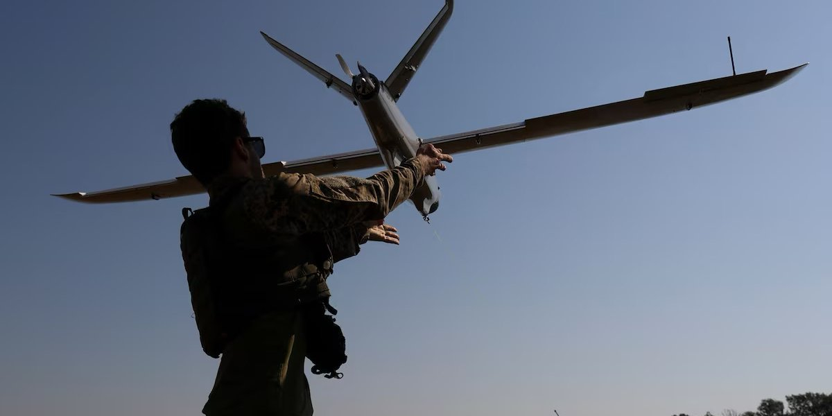 Ukrainian soldier launches a reconnaissance drone near the front line (Photo: REUTERS/Sofiia Gatilova)