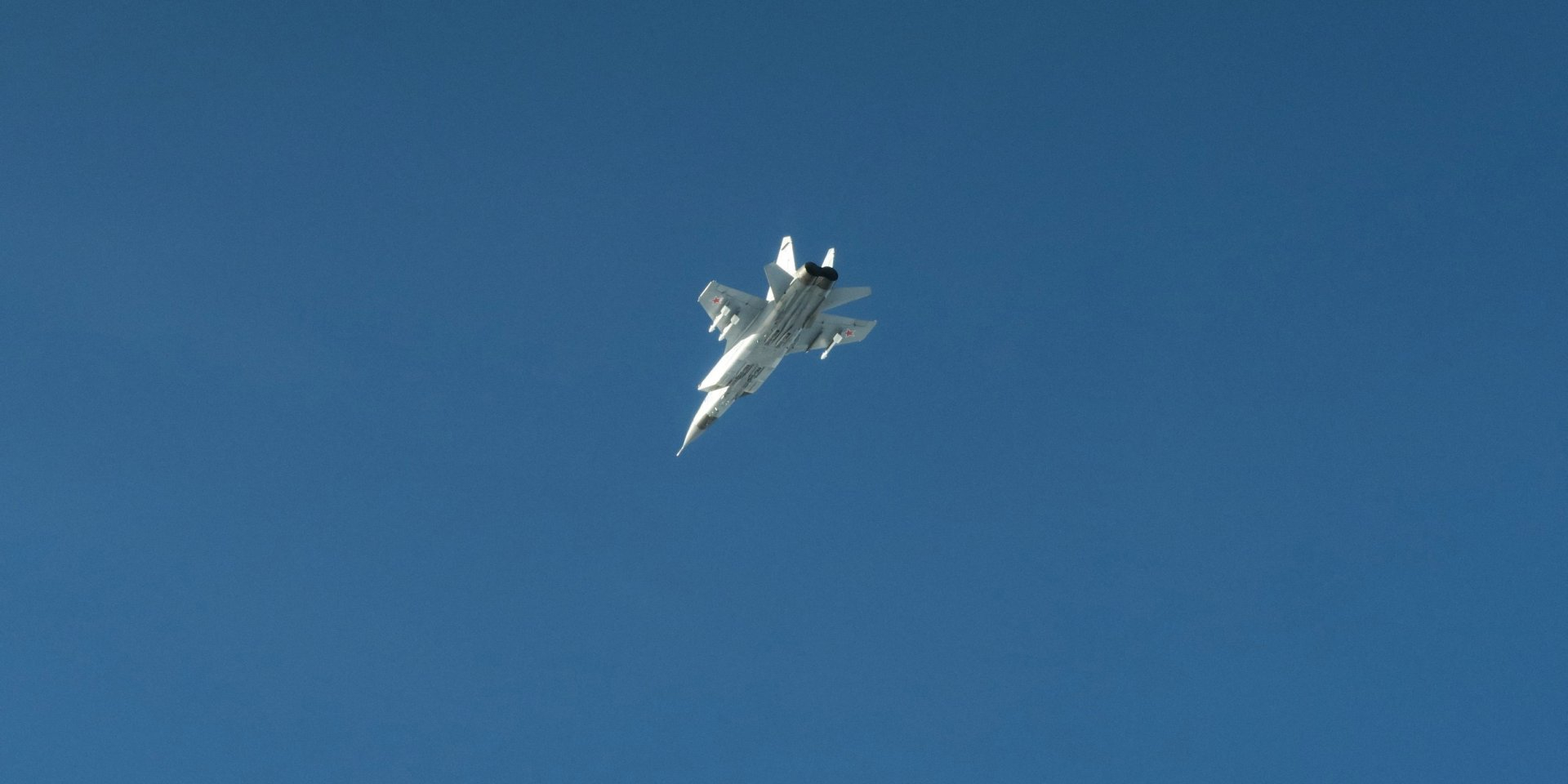 One of the three Russian MiG-31 fighter jets that violated Estonian airspace on Sept. 19, 2025. (Photo: Swedish Armed forces/Handout via REUTERS)