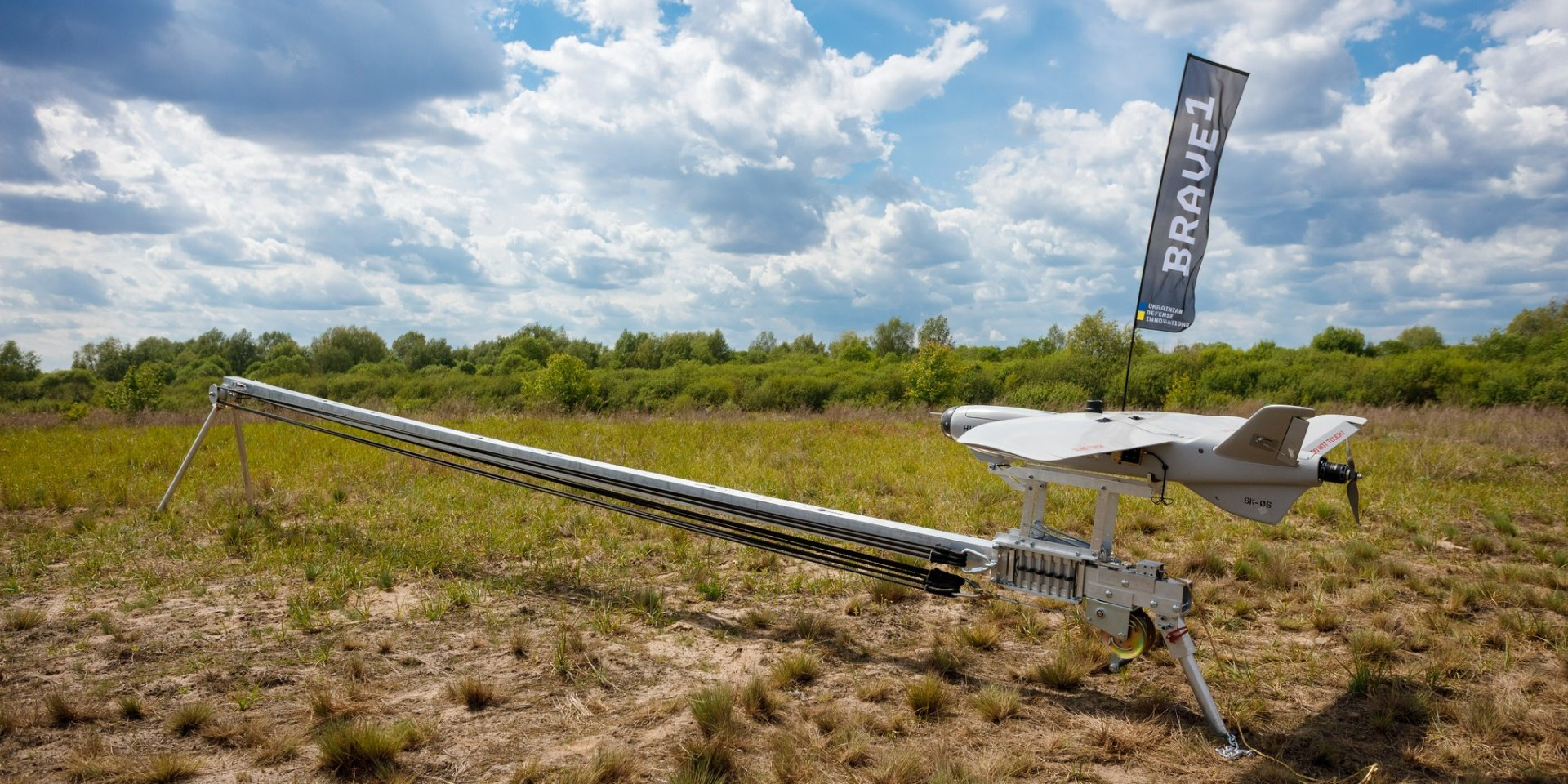 The Ukrainian Hunter Killer-3 strike drone has a flight range of more than 40 km. (Photo: Brave1/Facebook)