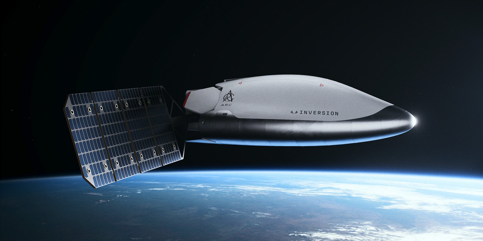 Визуализация космического аппарата Arc на орбите (Фото: Inversion)