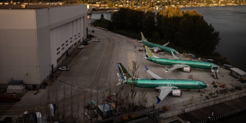 Самолеты на заводе Boeing в Рентоне, штат Вашингтон (Фото: Chet Strange for WSJ)