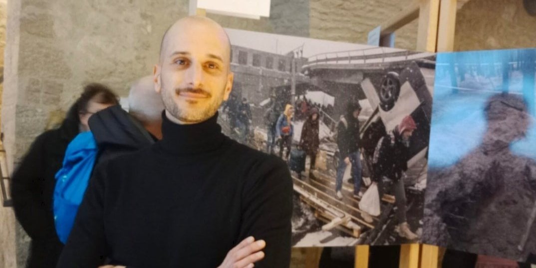 Antoni Lallican (Photo: Serhiy Tomilenko, head of the National Union of Journalists of Ukraine)