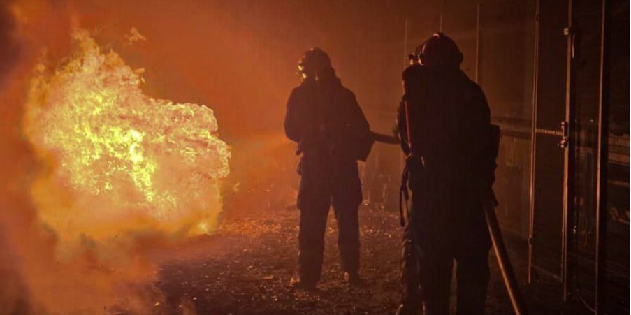 Rescuers are dealing with the aftermath of Russian strikes overnight into October 5 (Photo: State Emergency Service of Lviv Oblast)