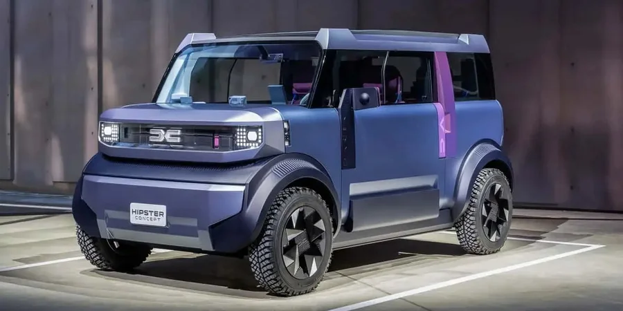 Dacia Hipster — новий надкомпактний електромобіль для міста від Renault / NV 2 Hipster має довжину лише 3 метри, висоту 1,53 метра, ширину 1,55 метра й важить менш як 800 кілограмів (Фото: Dacia)