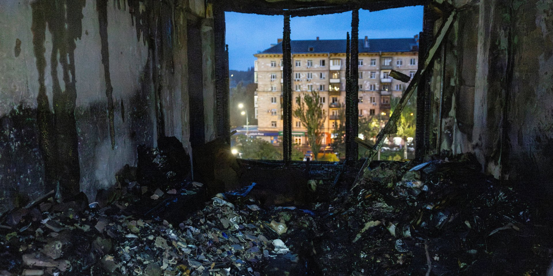 The aftermath of Russian combined attack on Kyiv (Photo: REUTERS/Thomas Peter)