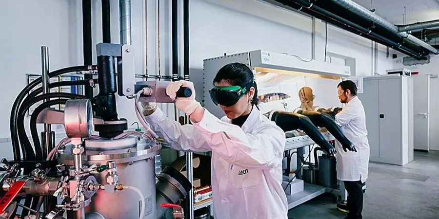 Новий металевий сплав — витримує 2000 °C для турбін та авіадвигунів / NV 3 Виробництво сплавів методом дугового плавлення в лабораторії синтезу матеріалів Інституту прикладного матеріалознавства та матеріалознавства. (Фото: К’яра Белламолі/KIT)