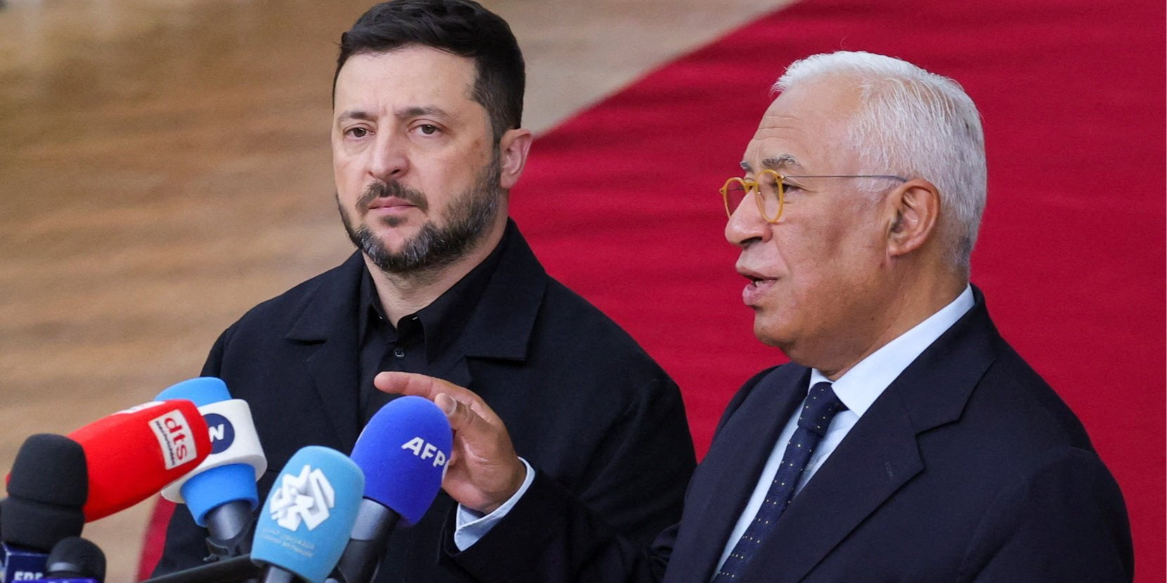 Volodymyr Zelenskyy and Antonio Costa (Photo: REUTERS/Yves Herman)