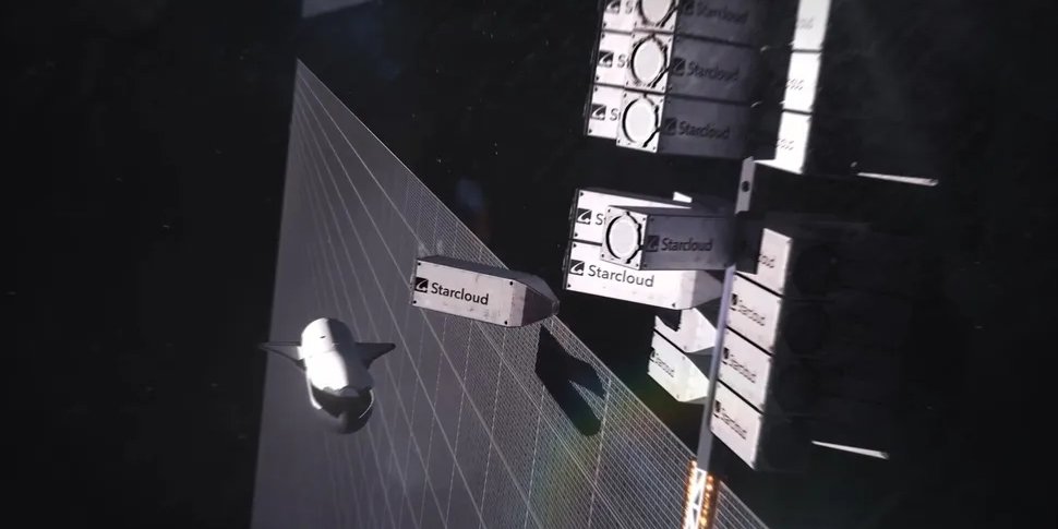 Starcloud планирует построить орбитальный центр обработки данных мощностью 5 гигаватт со сверхбольшими солнечными и охлаждающими панелями шириной и длиной примерно 4 километра (Фото: Starcloud)