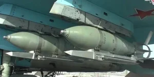 FAB-500 with attached UMPK bomb kit (Photo: Ministry of Defense of the Russian Federation)
