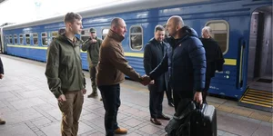 Croatian Defense Minister Ivan Anušić arrived in Kyiv on Oct. 26. (Photo: Ivan Anušić / Х)