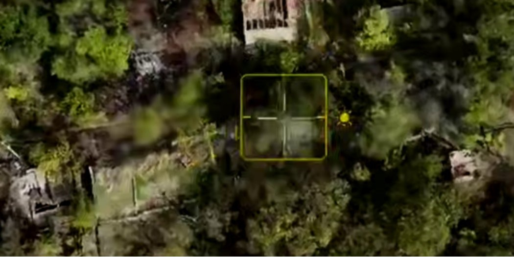 Guided bomb scored direct hit on Russian position near the village of Plavni, Zaporizhzhya Oblast (Photo: Video screenshot / HUR / Telegram)