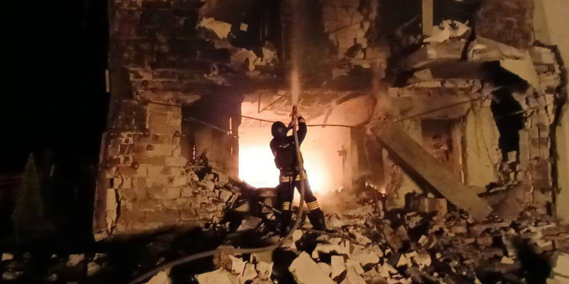 Aftermath of a Russian attack, Kyiv Oblast, Oct. 30 (Photo: @kyivoda)
