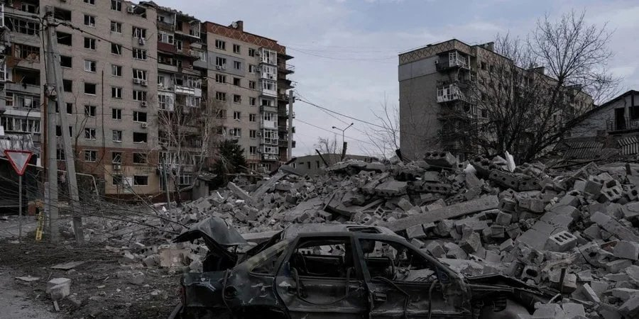 Destruction on the streets of Pokrovsk, March 25, 2025 (Photo: Iryna Rybakova/Press Service of the 93rd Kholodnyi Yar Separate Mechanized Brigade/Handout via REUTERS)