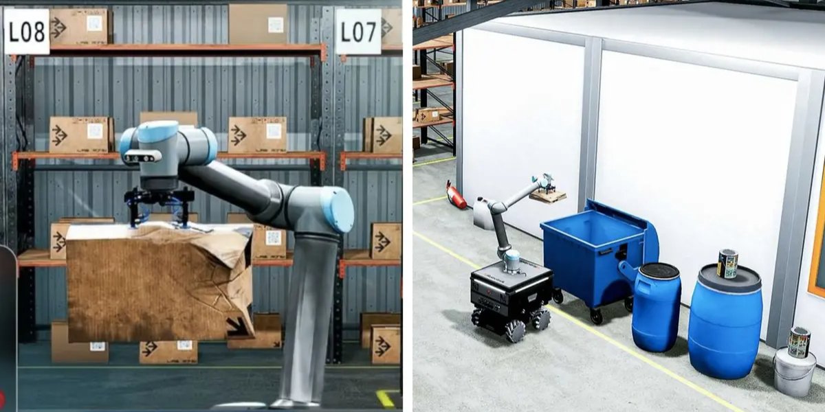 Робот пройшов всебічне тестування в модельованих середовищах. (Фото: Robotec.ai)