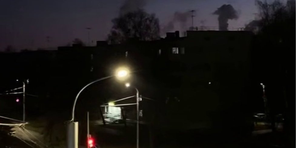 Sterlitamak authorities initially denied that the plant was attacked, saying instead that “an explosion occurred in one of the water-treatment workshops.” (Photo: Video screenshot/t.me/exilenova_plus)