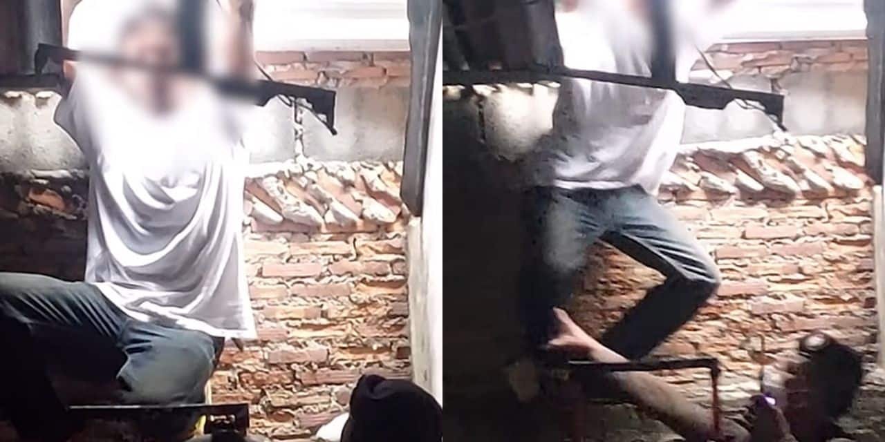 Мужчина покусал полицейских, которые приехали за ним (Фото: Channel7)