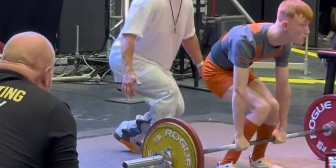 Ukrainian powerlifter Dmytro Polovych sets record at World Championship (Photo: Screenshot)