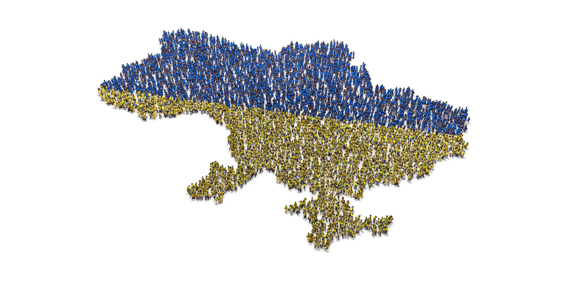 Символічне зображення населення України (Фото: botiordog85/Depositphotos)