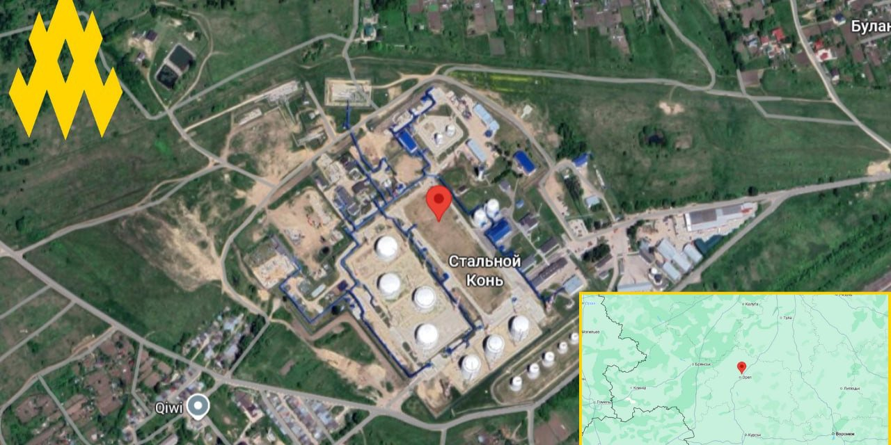 Atesh reconnoitred oil depot in Oryol Oblast (Photo: ATESH)
