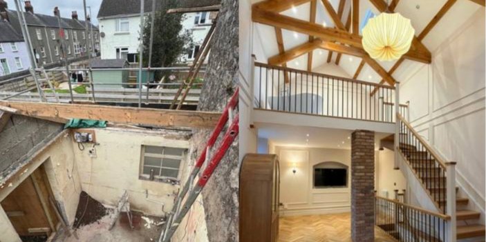 Супруги превратили старую заброшенную церковь в роскошный дом (Фото: churchhousewales/TikTok)