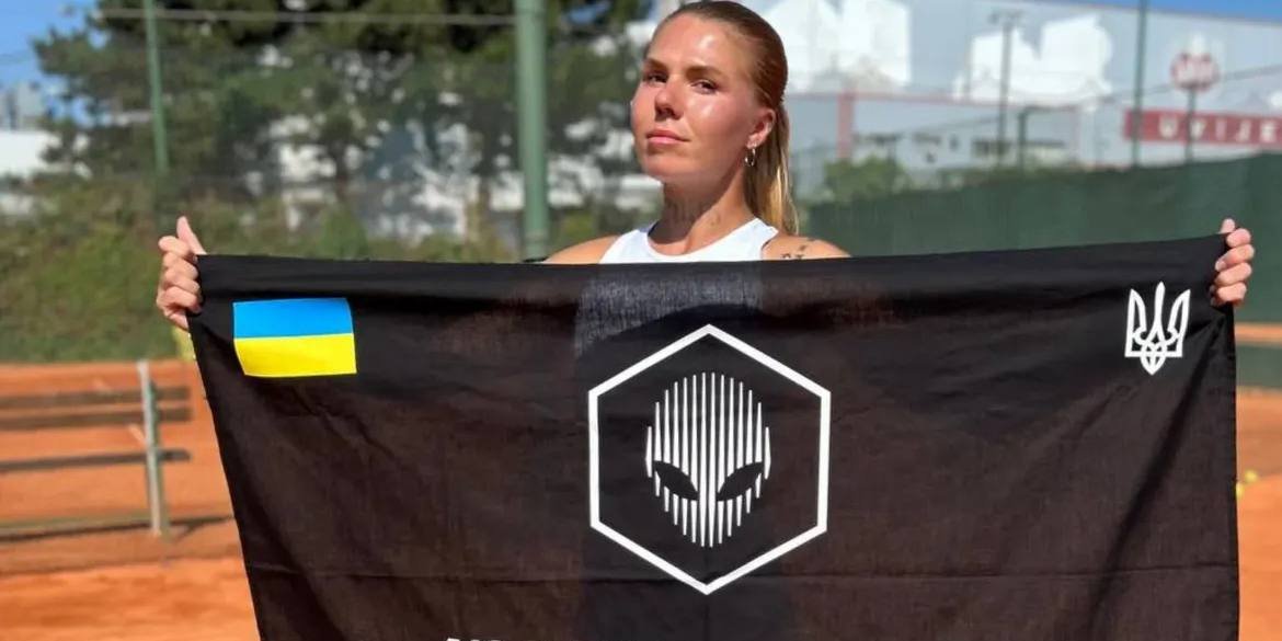 Олександра Олійникова — відома українська тенісистка (Фото: instagram.com/_drones4ua.org)