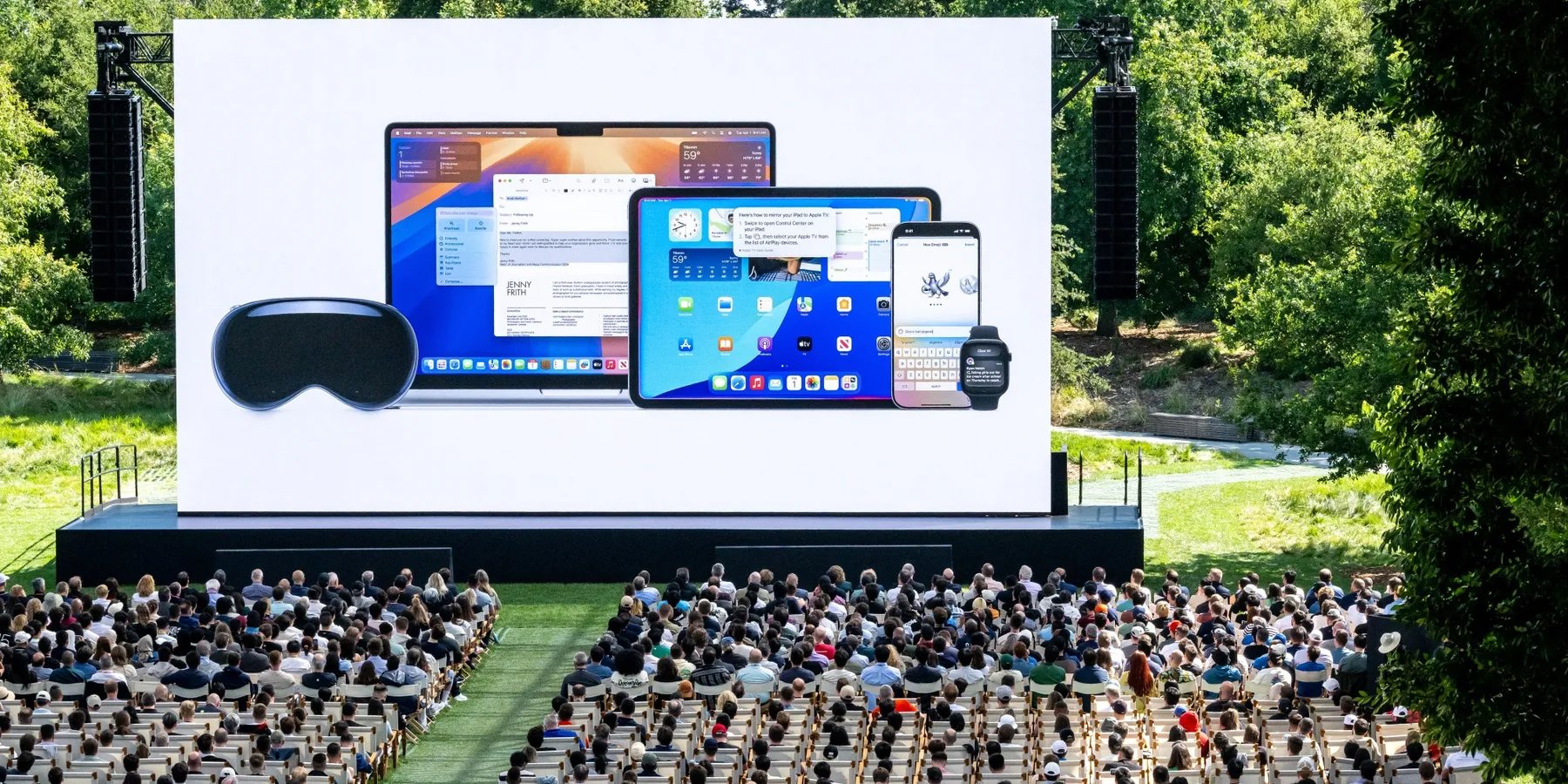 Анонс Apple iOS 26 в июне 2025 года (Фото: Блумберг)
