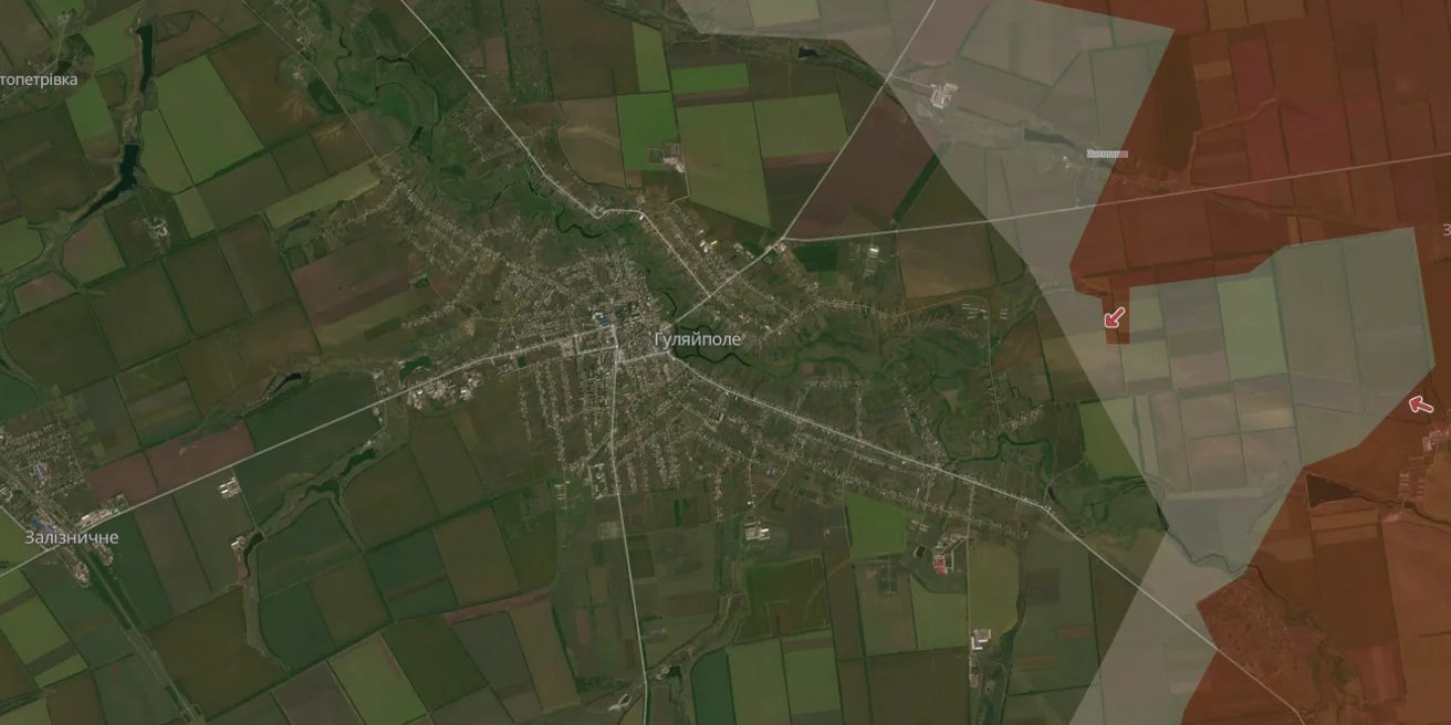 Huliaypole in Zaporizhzhya Oblast (Photo: DeepState map)