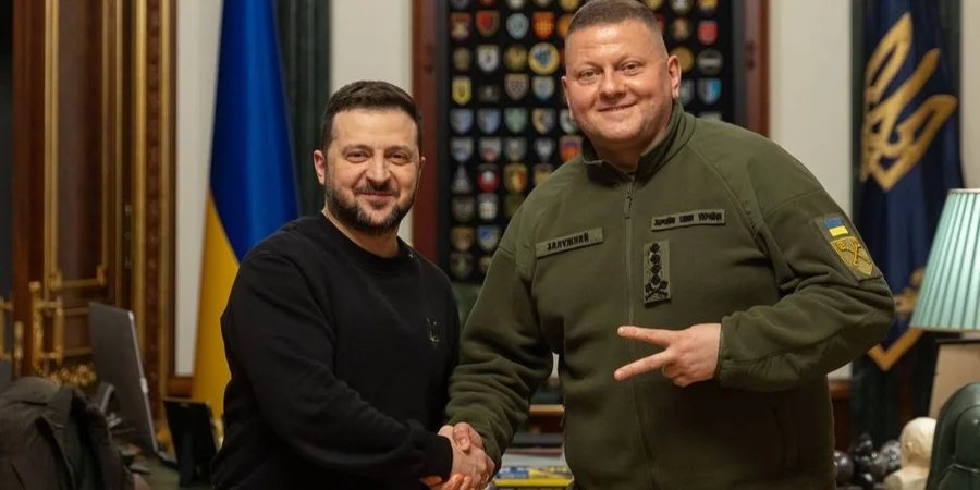 Президент Украины Владимир Зеленский и бывший главком Валерий Залужный (Фото: Офис президента)