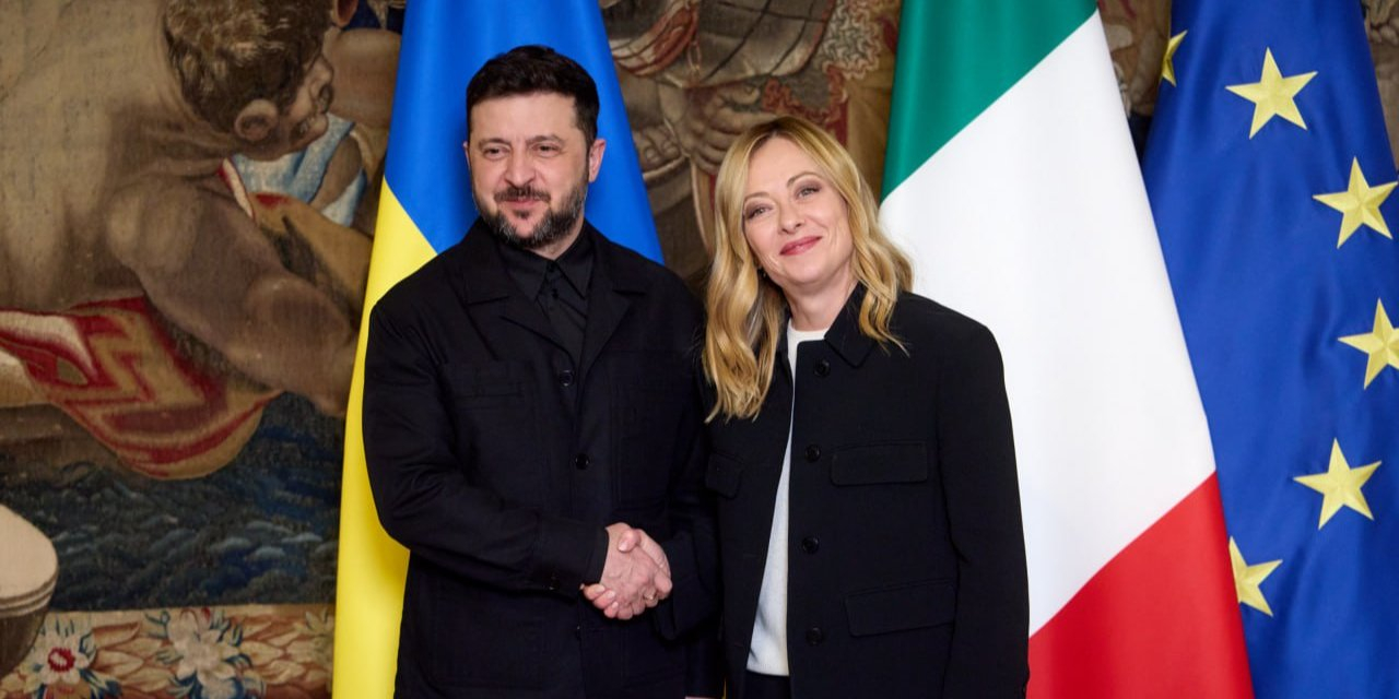 Volodymyr Zelenskyy and Giorgia Meloni, Dec. 9 (Photo: President's Office)