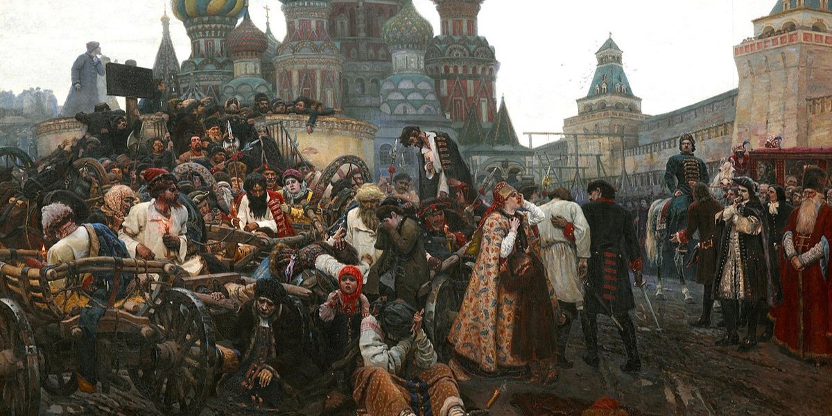 Ранок стрілецької страти. Полотно Василя Сурикова, 1881 рік (Фото: Державна Третяковська галерея)