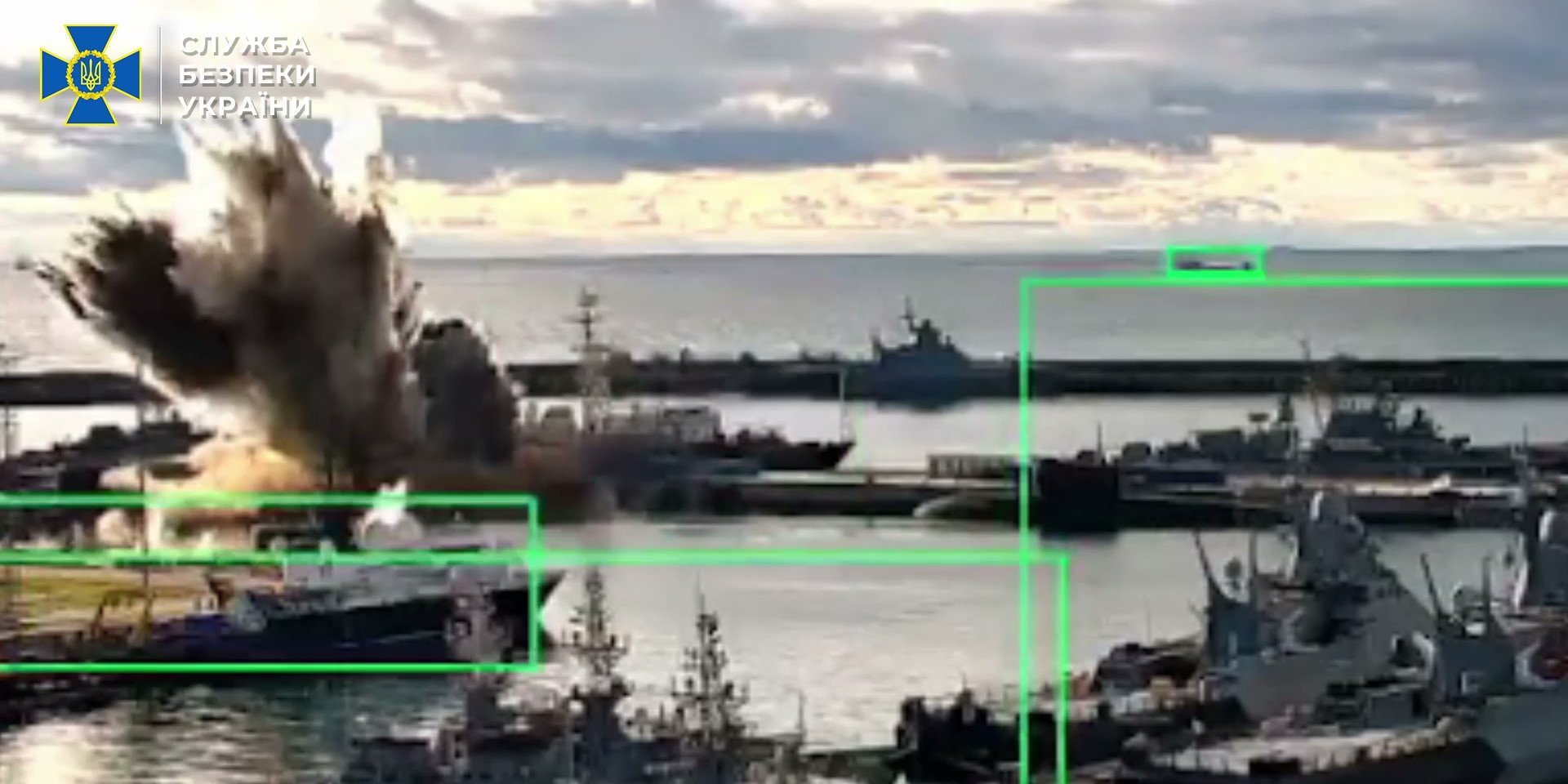 Служба безпеки України вразила російський підводний човен у Новоросійську (Фото: СБУ / Telegram / Скриншот)