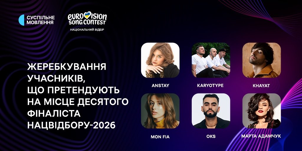 Стали відомі порядкові номера учасників лонглиста (Фото: Суспільне Мовлення)
